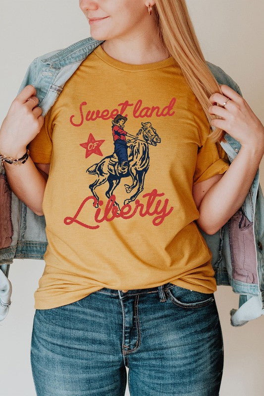 Sweet Land Of Liberty Basic Graphic Tee