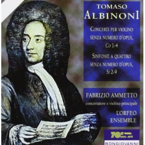 Albinoni / Ammetto / L'orfeo Ensemble - Concerti For Violin / Sinfonia A Quattro - Music CD