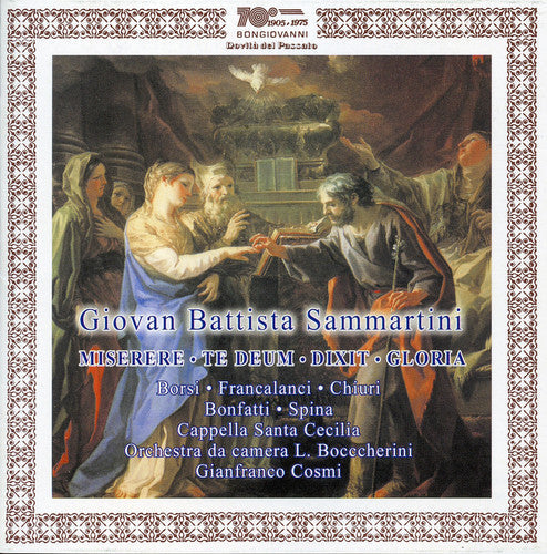 Sammartini / Borsi / Luigia / Chiuri - Gloria Patri / Dixit Per Soli / Coro E Archi - Music CD
