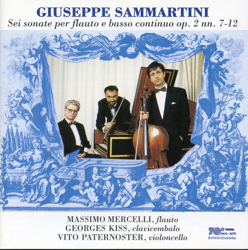 Sammartini / Mercelli / Paternoster - Sonate Per Flauto E Basso Continuo Op 2 NN 7-12 Music CD