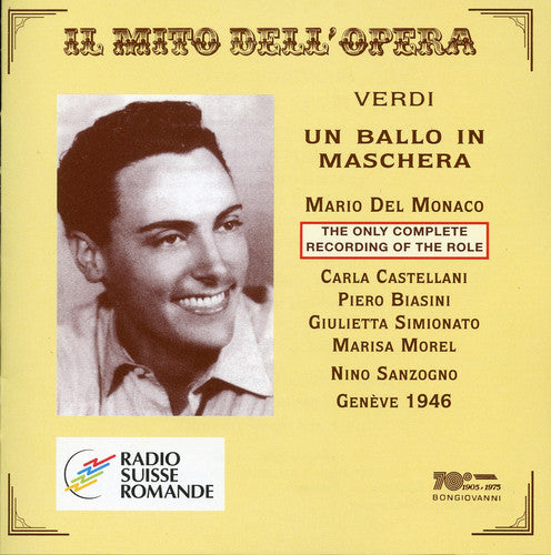 Verdi / Del Monaco / Castellani / Biasini - Un Ballo In Maschera - Music CD