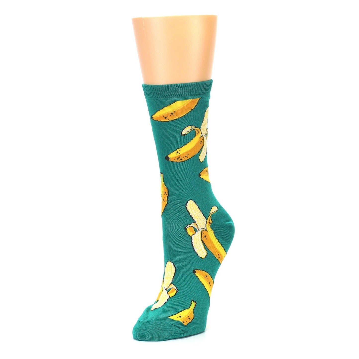 Emerald Green Banana Socks - Women's Novelty Socks