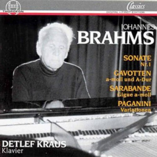 Brahms / Kraus,detlef - Piano Works / Son No 1 - Music CD