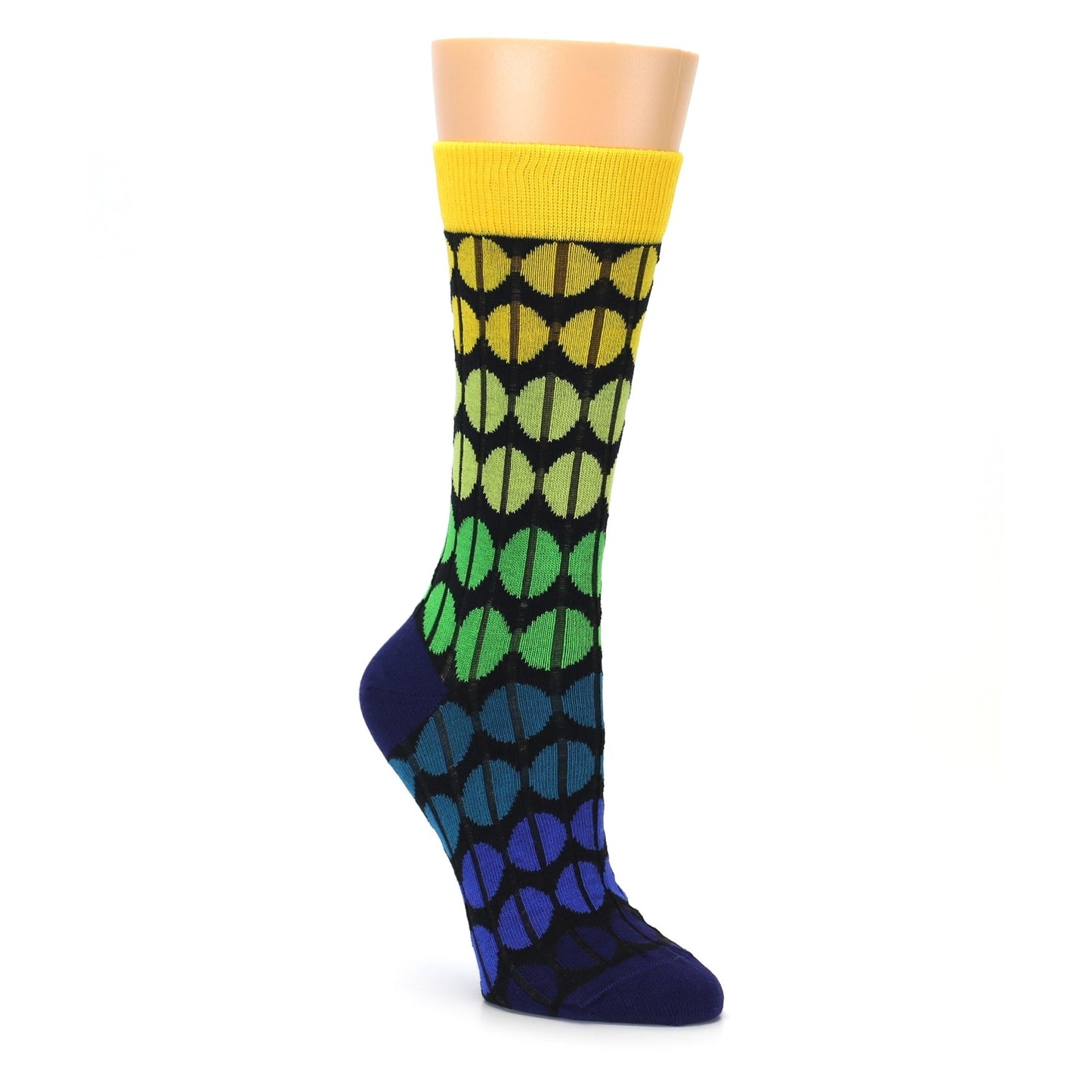 Yellow Green Beans Socks - Women's Dress Socks