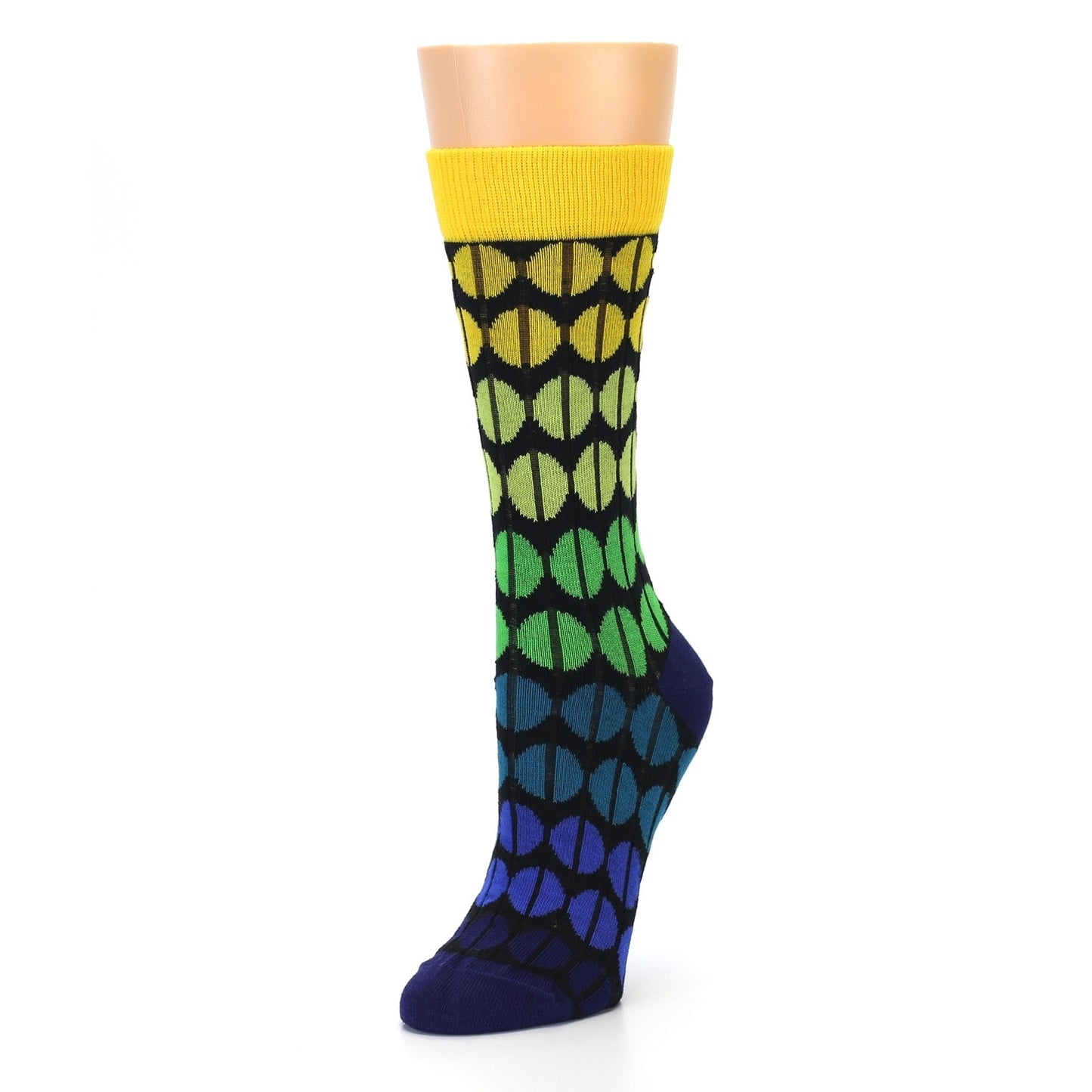 Yellow Green Beans Socks - Women's Dress Socks