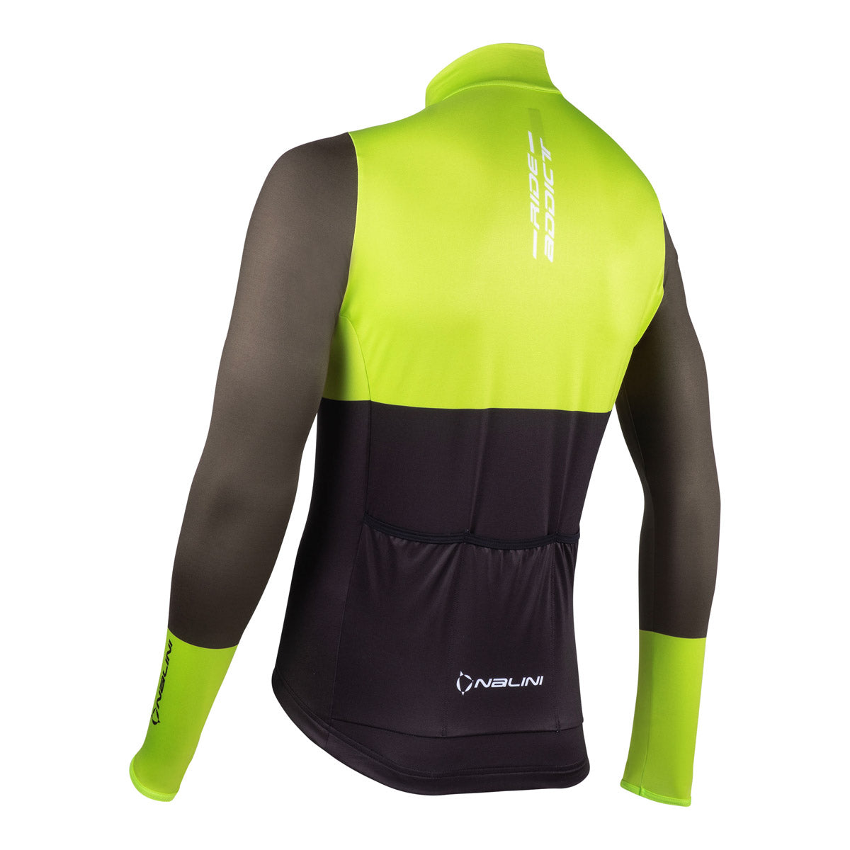 2024 Nalini WARM FIT Men's Long Sleeve Cycling Jersey (Fluro Yellow/Black) S-3XL