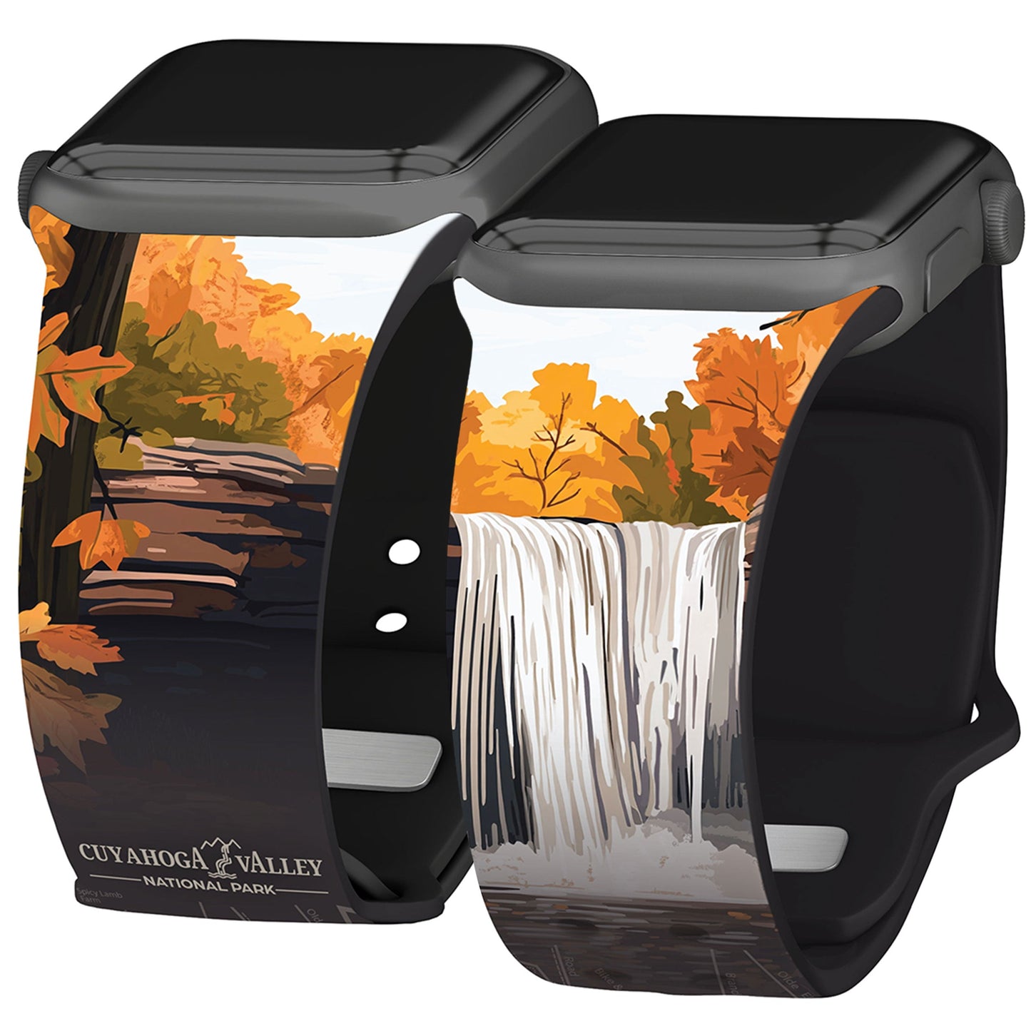 National Parks Cuyahoga Valley HD Fitbit Versa 3 & Sense 1 Watch Band
