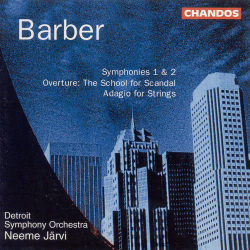 Barber / Jarvi / Detroit Symphony Orchestra - Symphony 1 Op 9 / Symphony 2 Op 19 - Music CD