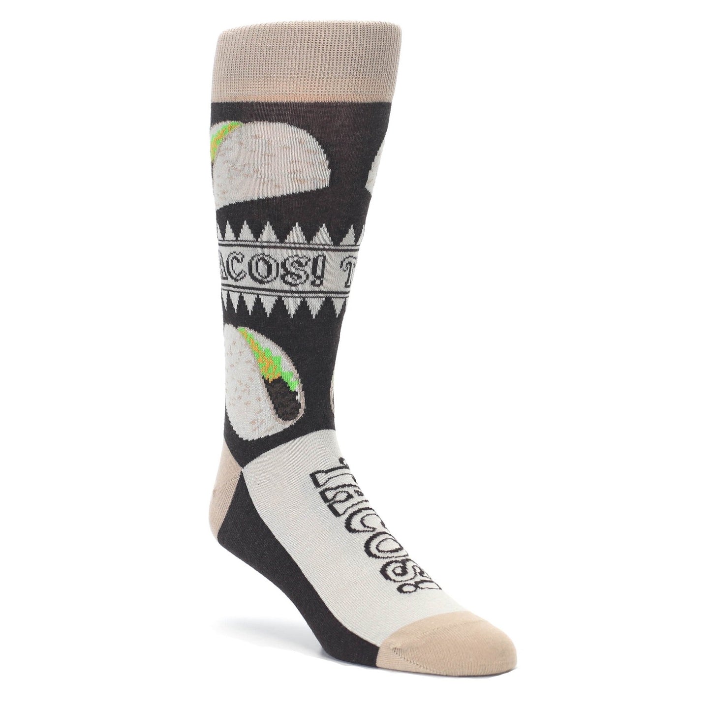 Soft Shell Taco Socks - Men's Novelty Dress Socks