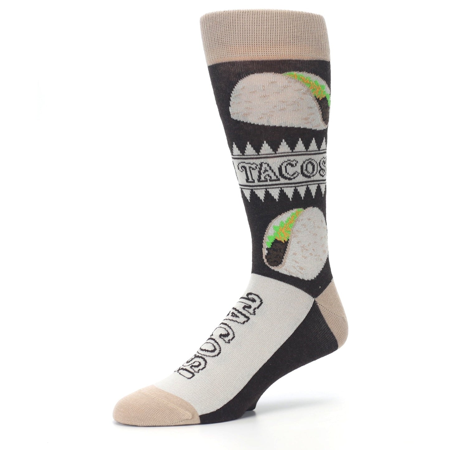 Soft Shell Taco Socks - Men's Novelty Dress Socks