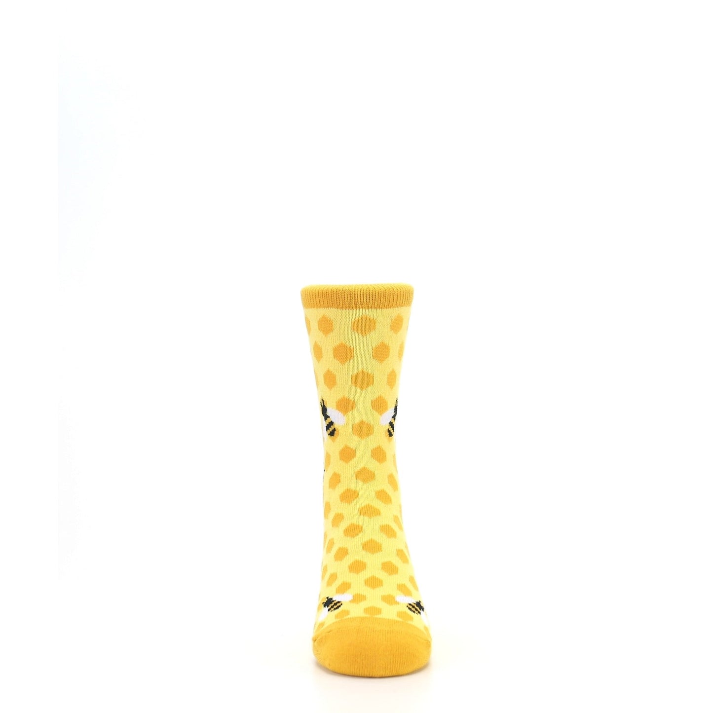 Yellow Honeycomb Bees Kid's Dress Socks