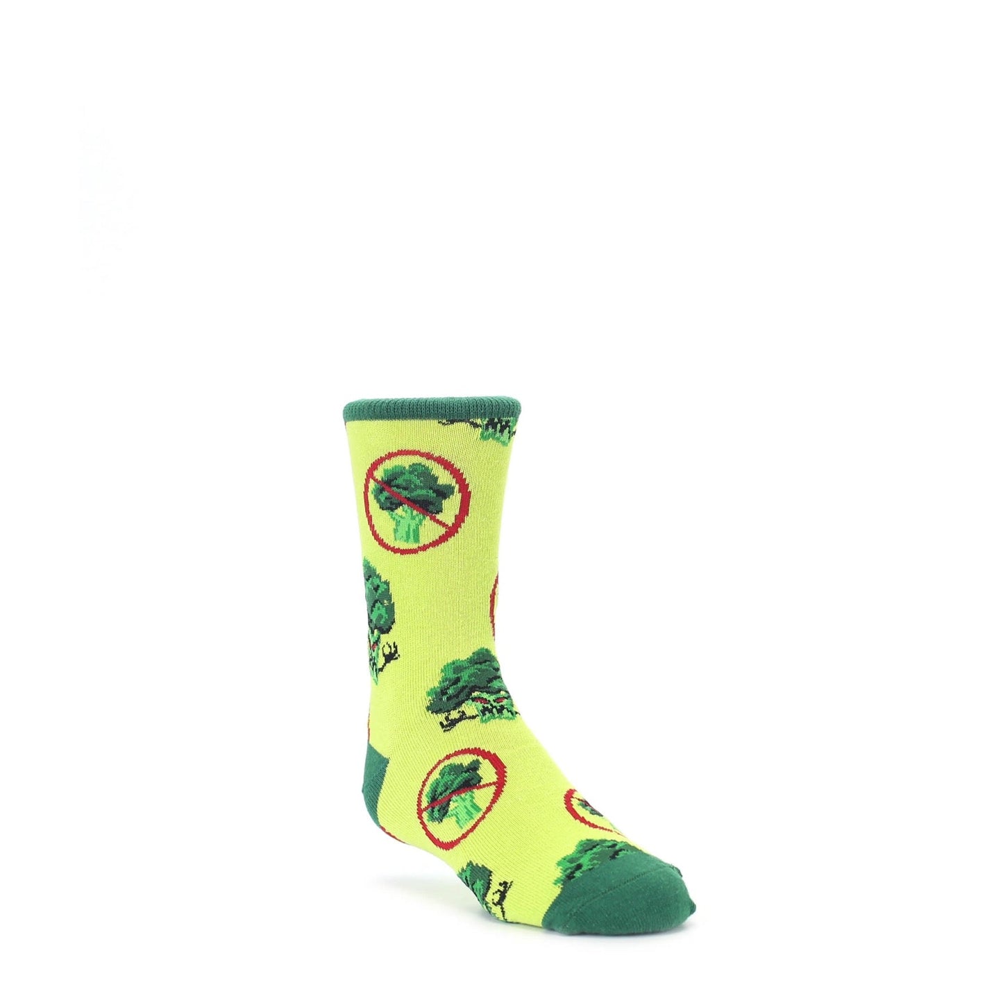 Green Broccoli Socks - Kid's Novelty Socks