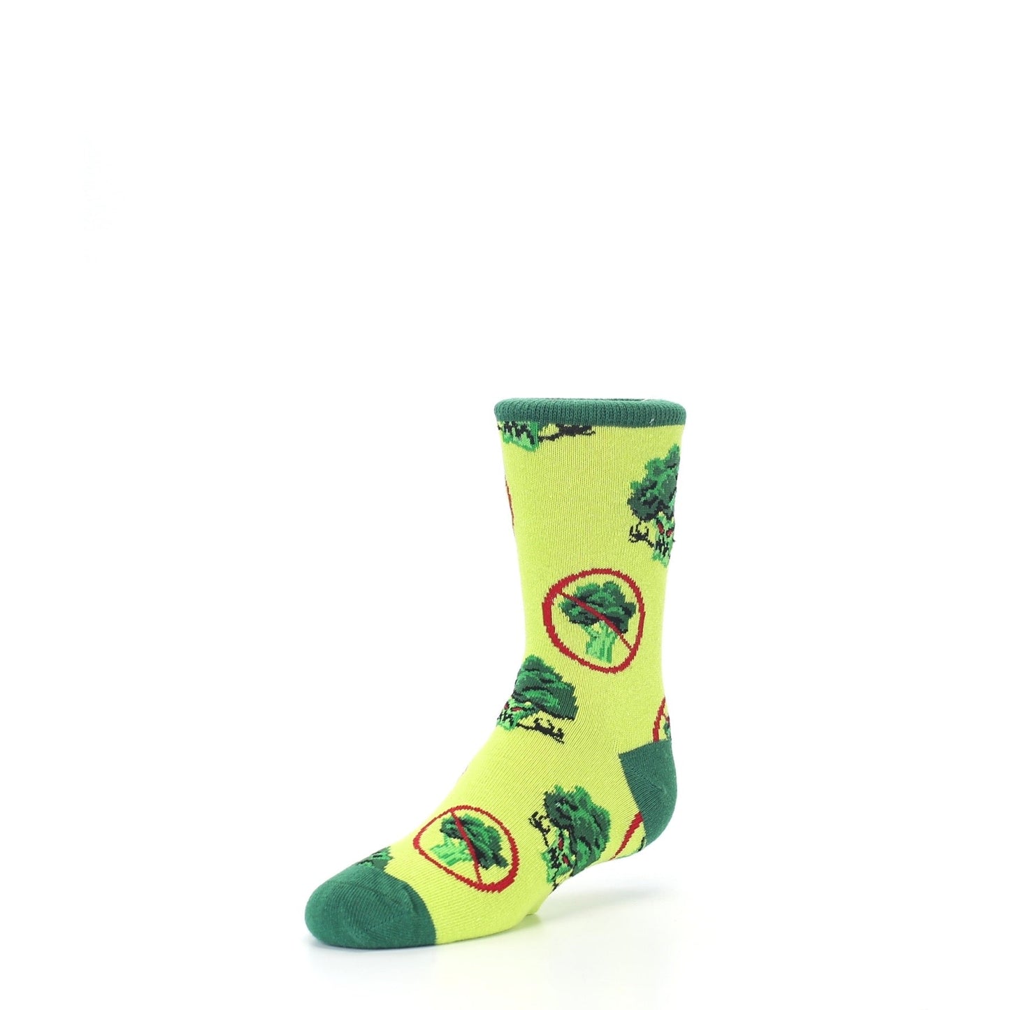Green Broccoli Socks - Kid's Novelty Socks