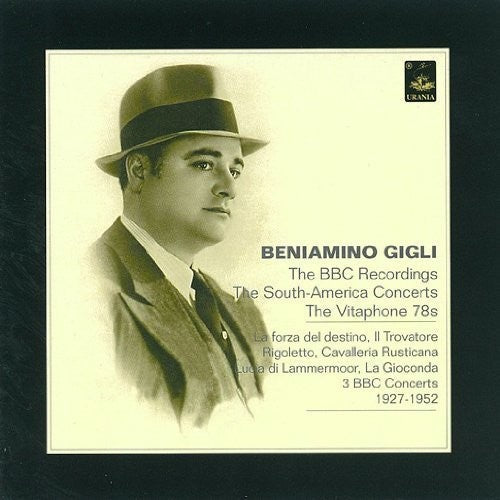 Beniamino Gigli Bbc Recordings / Various - Beniamino Gigli: BBC Recordings / Various Music CD