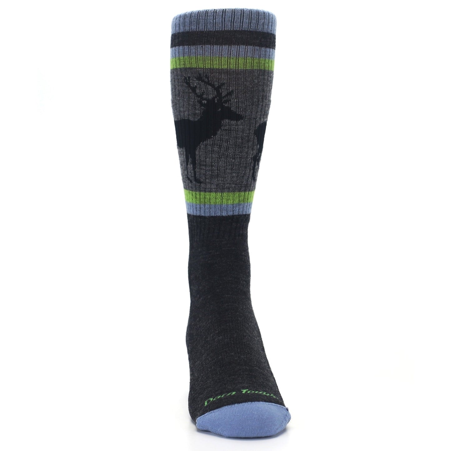 Blue Green Buck Wool Men's Hiking Socks