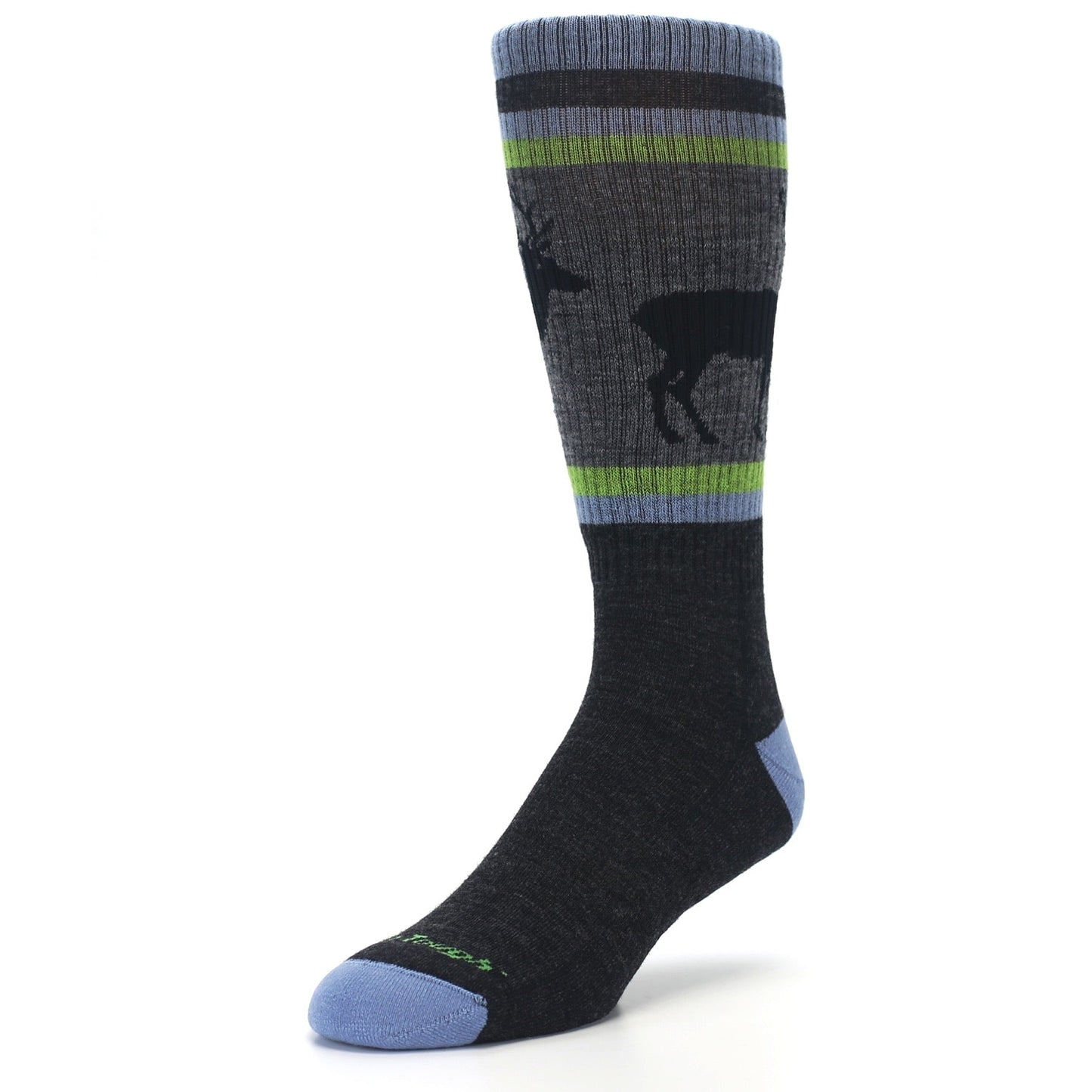 Blue Green Buck Wool Men's Hiking Socks