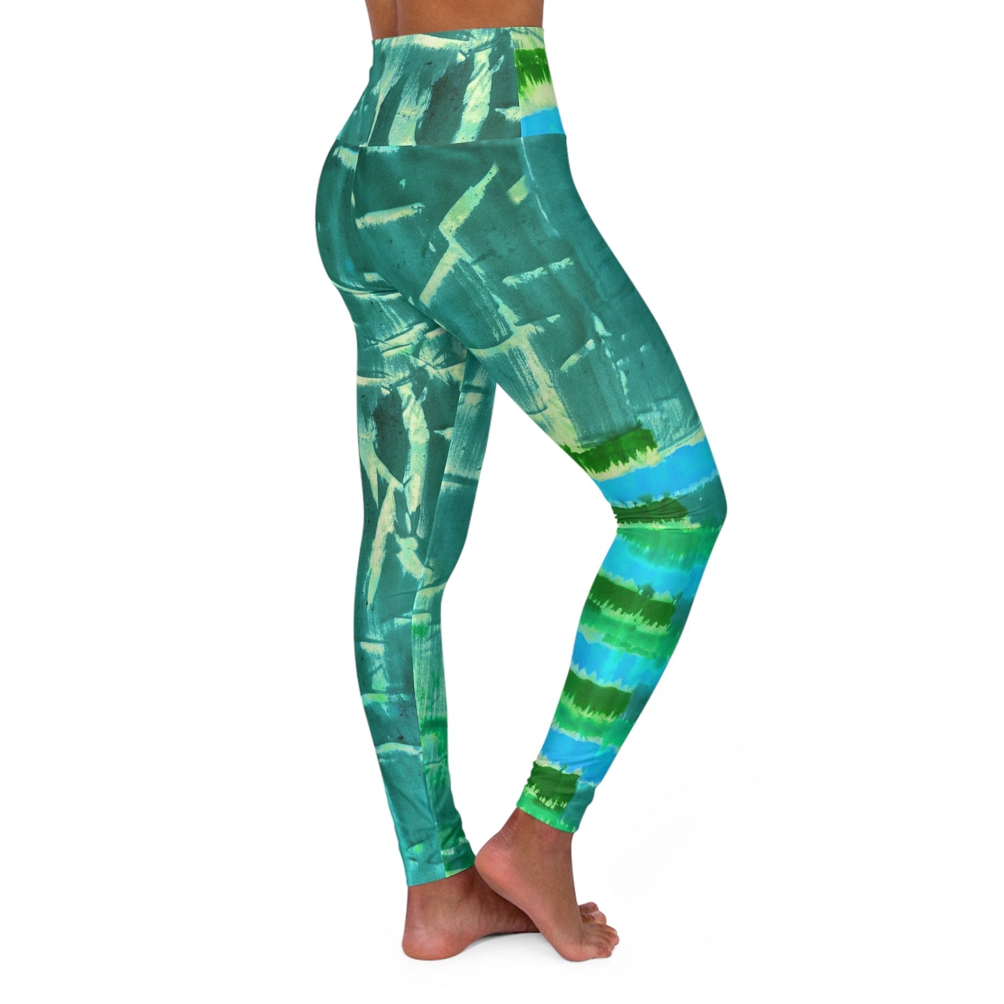Jade & Turq Stone High Waisted Leggings