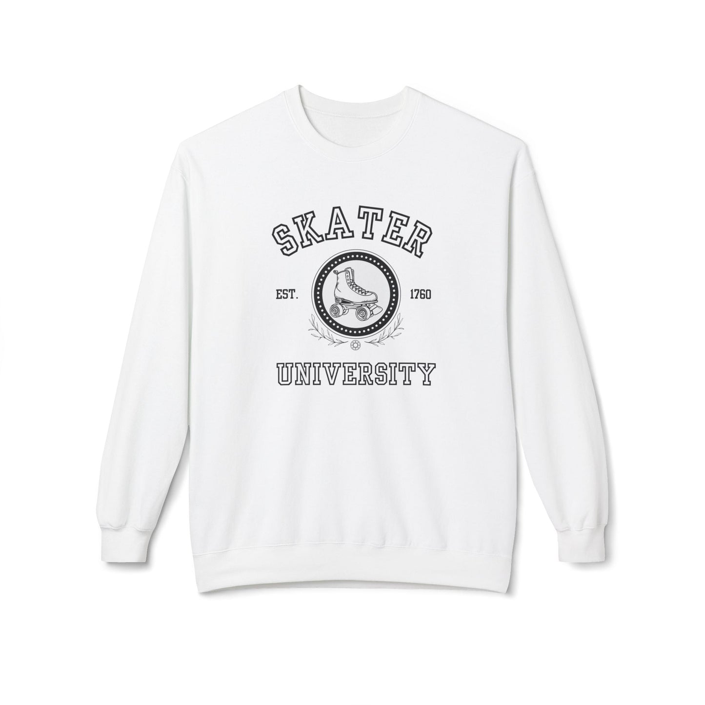 Skater University (Solid) Unisex Fleece Crewneck Sweatshirt