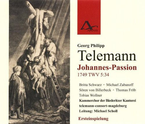 Telemann / Scholl - Johannes-passion Twv 5:34 - Music CD
