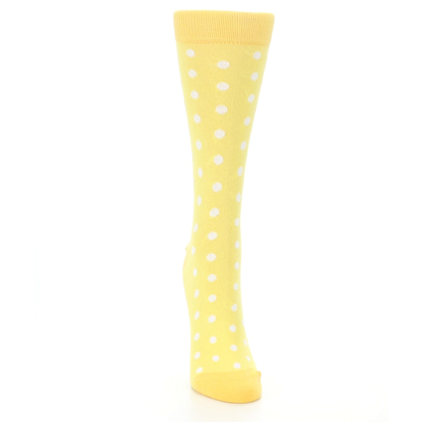 Sunbeam Yellow Polka Dot Women's Dress Socks