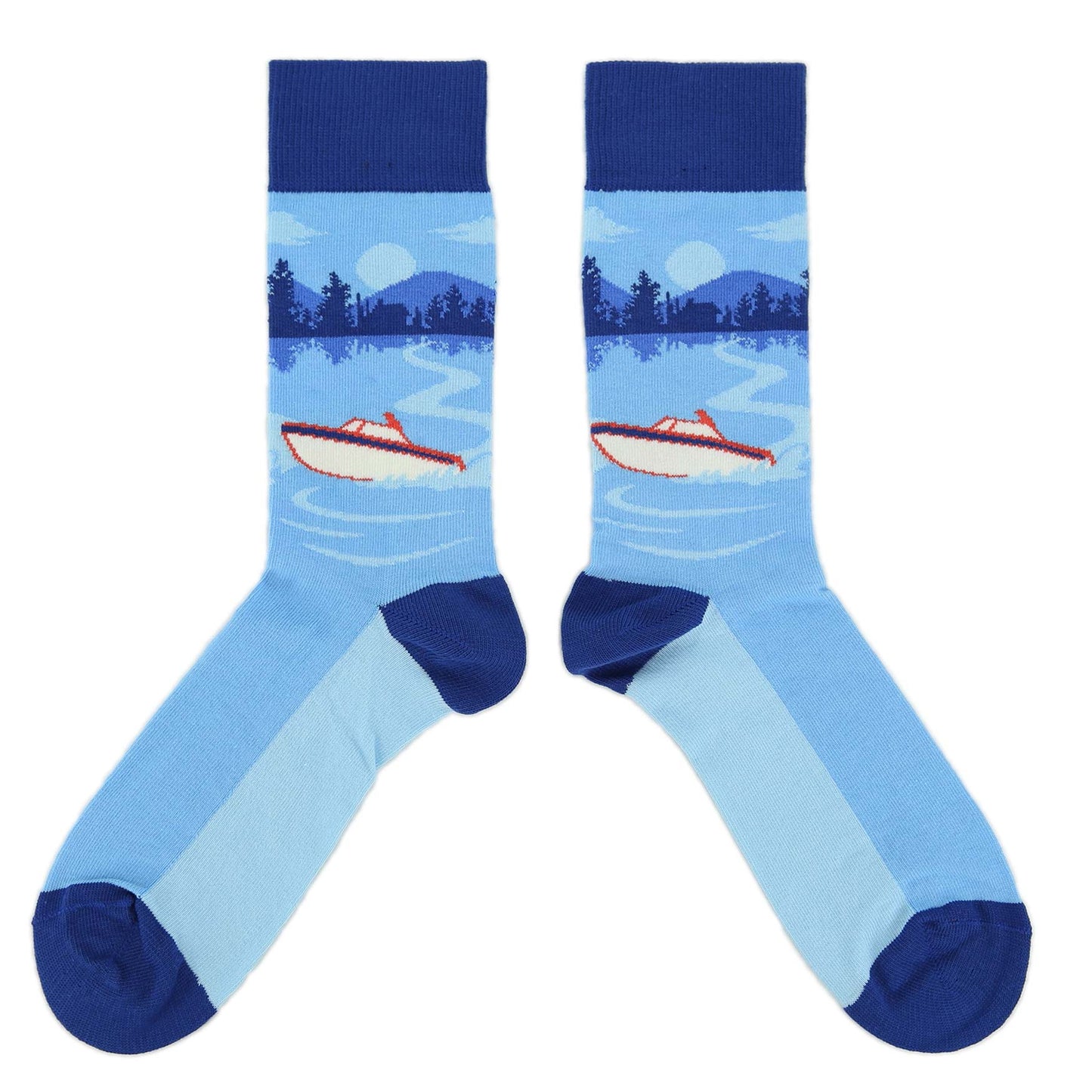 Speedboat Socks - Men's Novelty Dress Socks