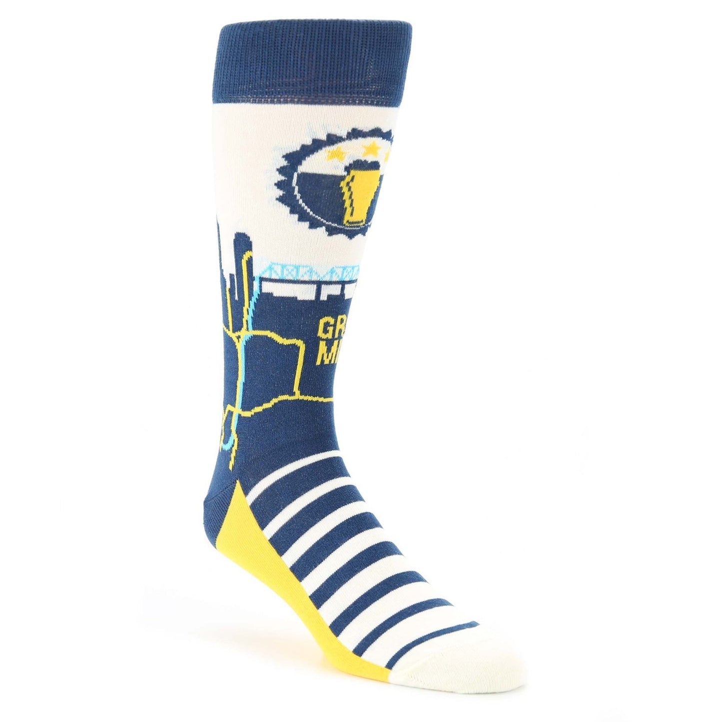 Beer City Socks - Men's Novelty Dress Socks