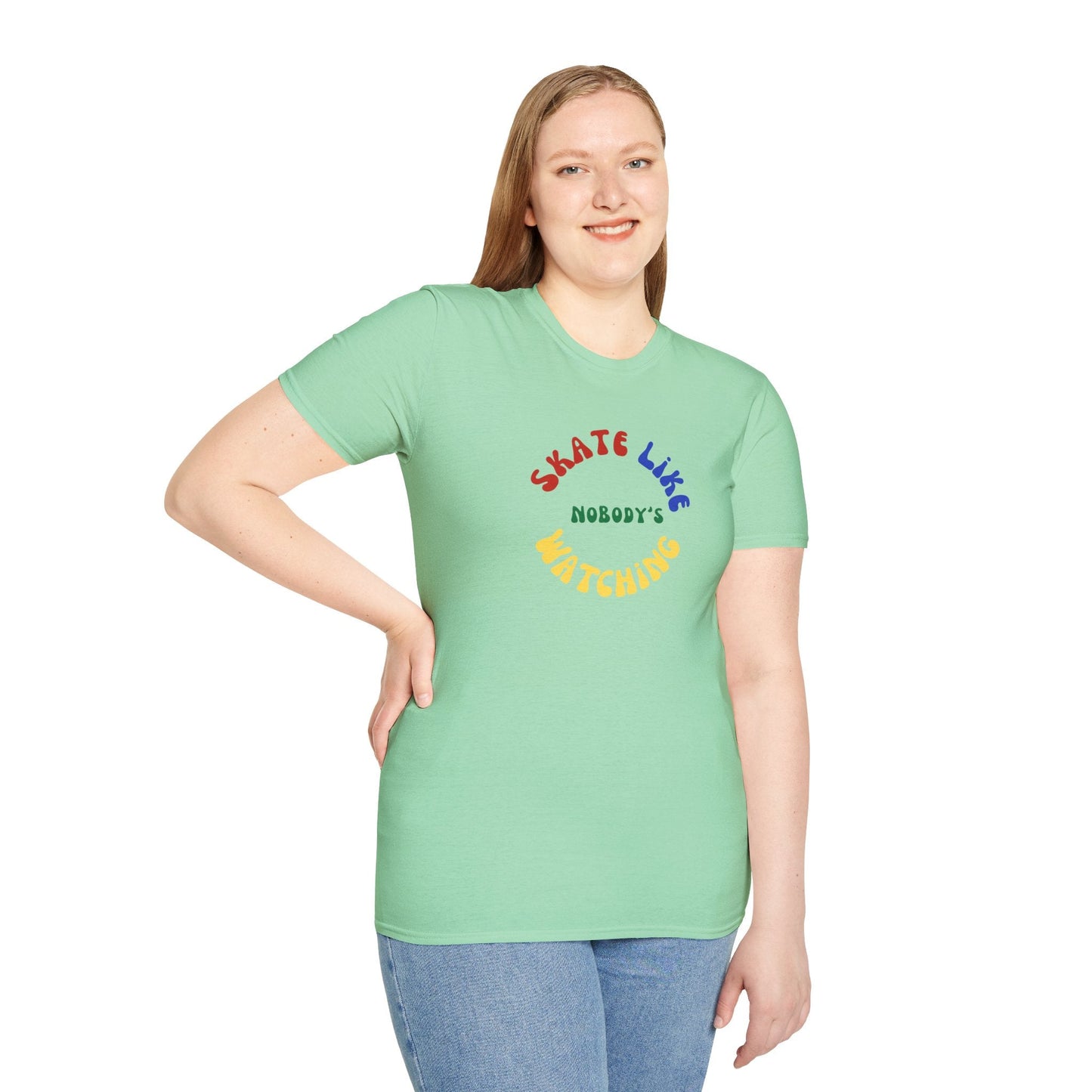 Primary Skate Like Nobody's Watching Unisex T-Shirt