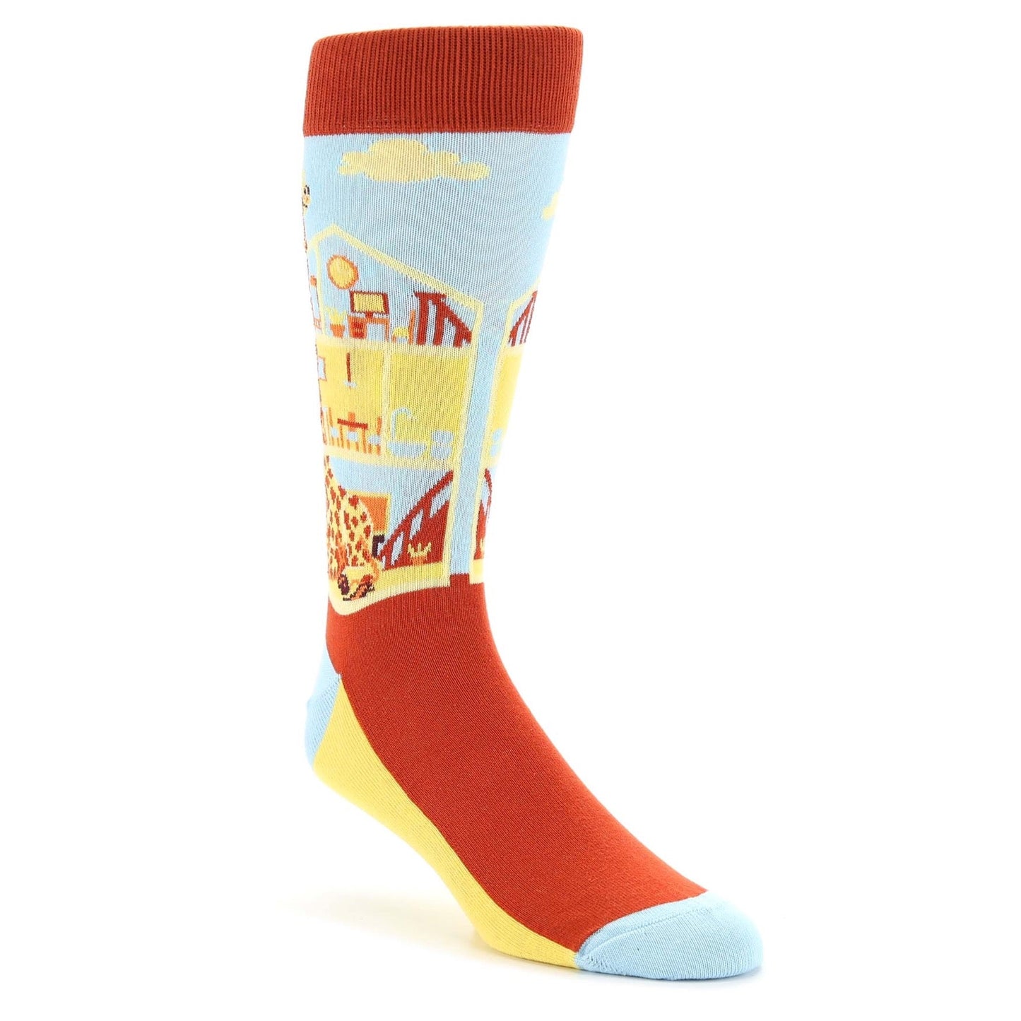 Giraffters Giraffe Socks - Men's Novelty Dress Socks