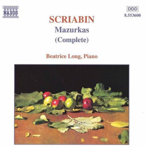 Beatrice Long - Ten Mazurkas Op 3 / Two Mazurkas Op 40 Music CD