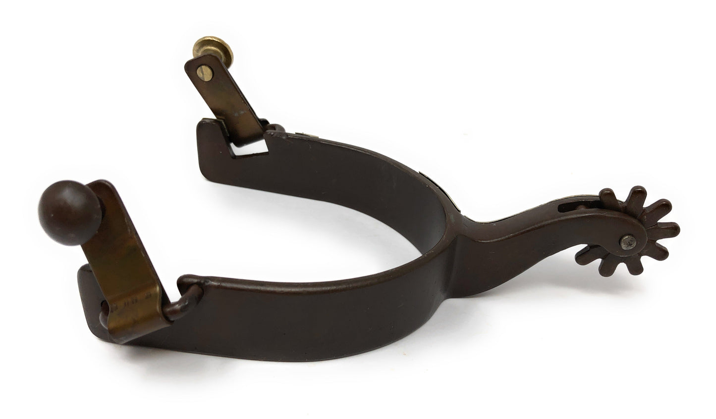 AJ Tack Men's Antique Brown Longhorn Spurs