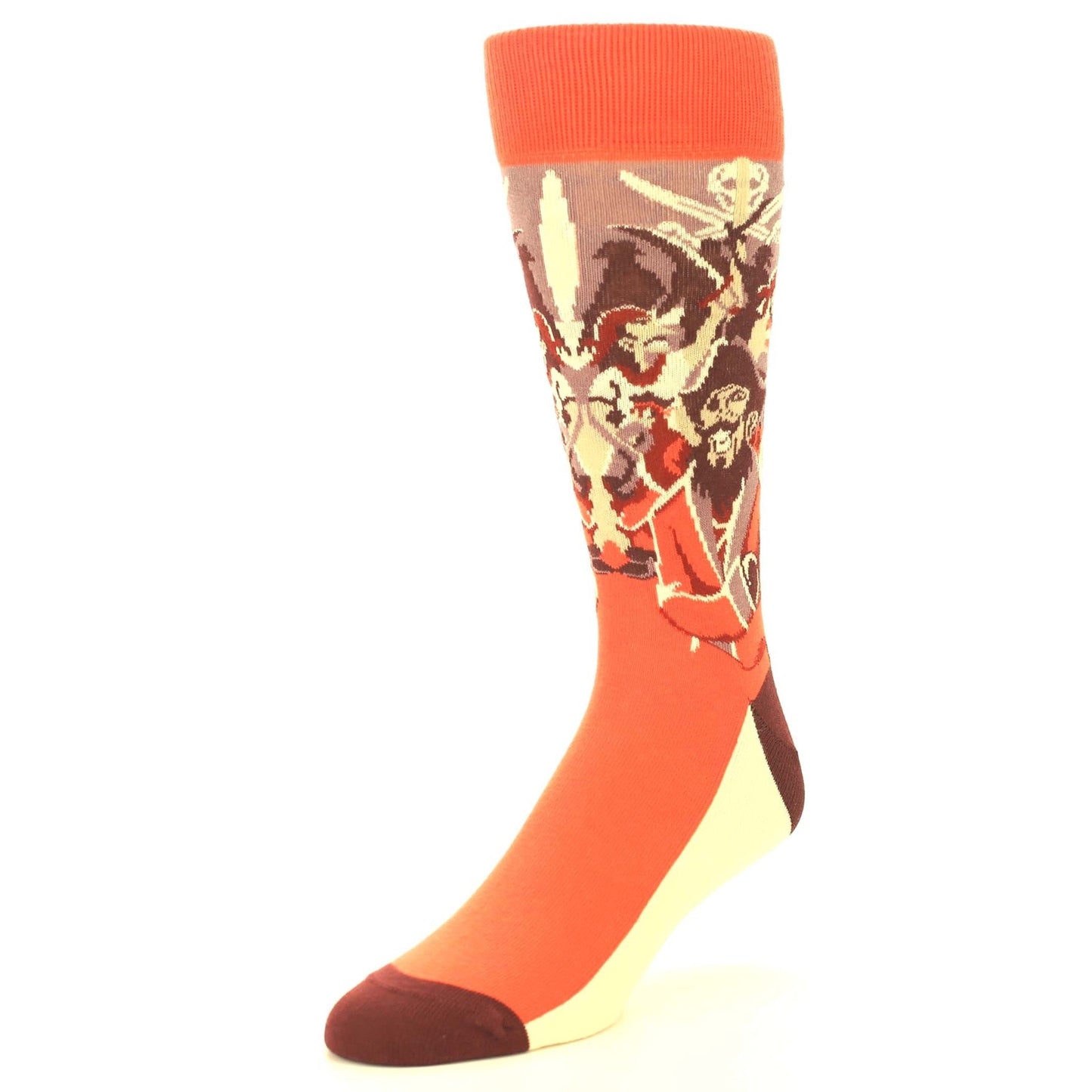 Red Pirate Socks - Men's Novelty Dress Socks