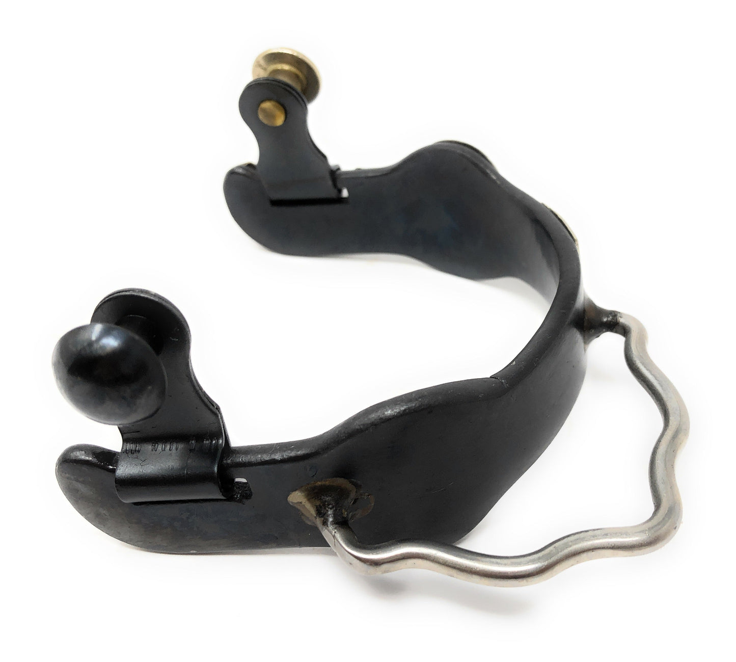 AJ Tack Ladies Antique Brown Pirate Skull Bumper Spurs