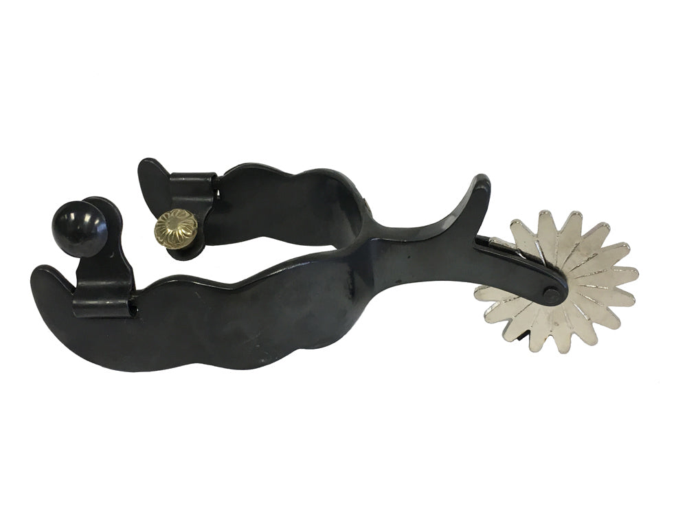 AJ Tack Men's Cowboy Show Spurs with Silver Engraving