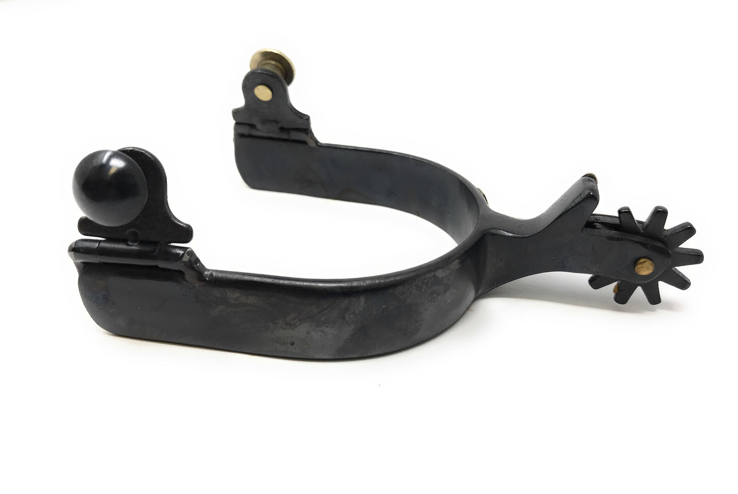 AJ Tack Men's Antique Brown Stars and Flowers Spurs