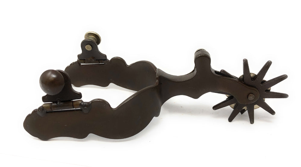 AJ Tack Men's Antique Brown Stars Western Spurs