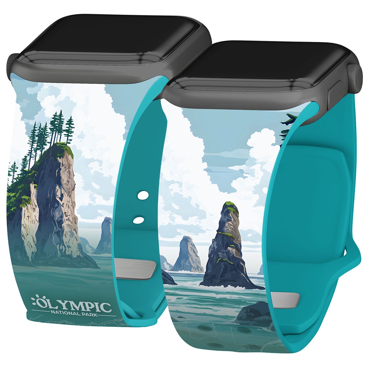 National Parks Olympic HD Fitbit Versa 3 & Sense 1 Watch Band
