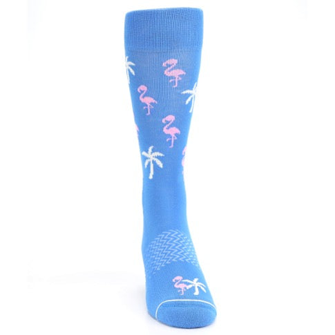 Blue Flamingo Socks - Men's Premium Dress Socks