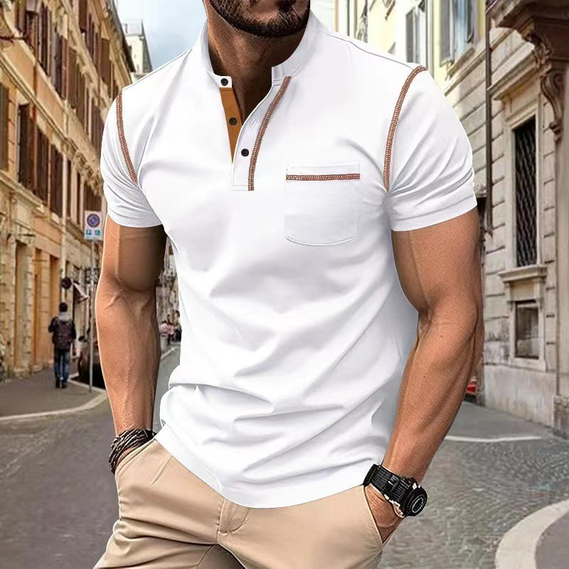 Men's Quick-Dry Polo Shirt - Lightweight Polyester Summer Casual