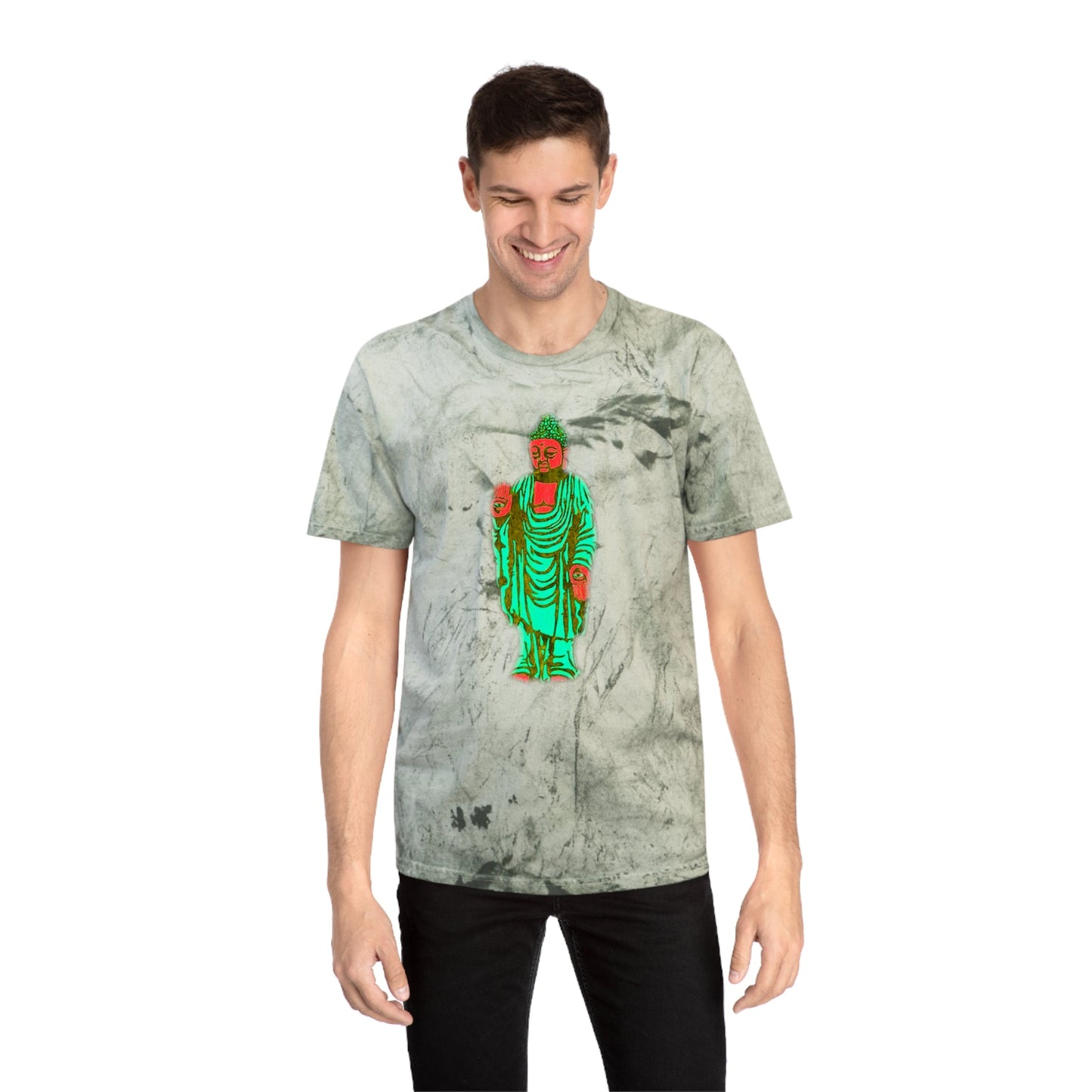 Grand Honor Buddha Watermelon Industrial Dye Premium T-Shirt