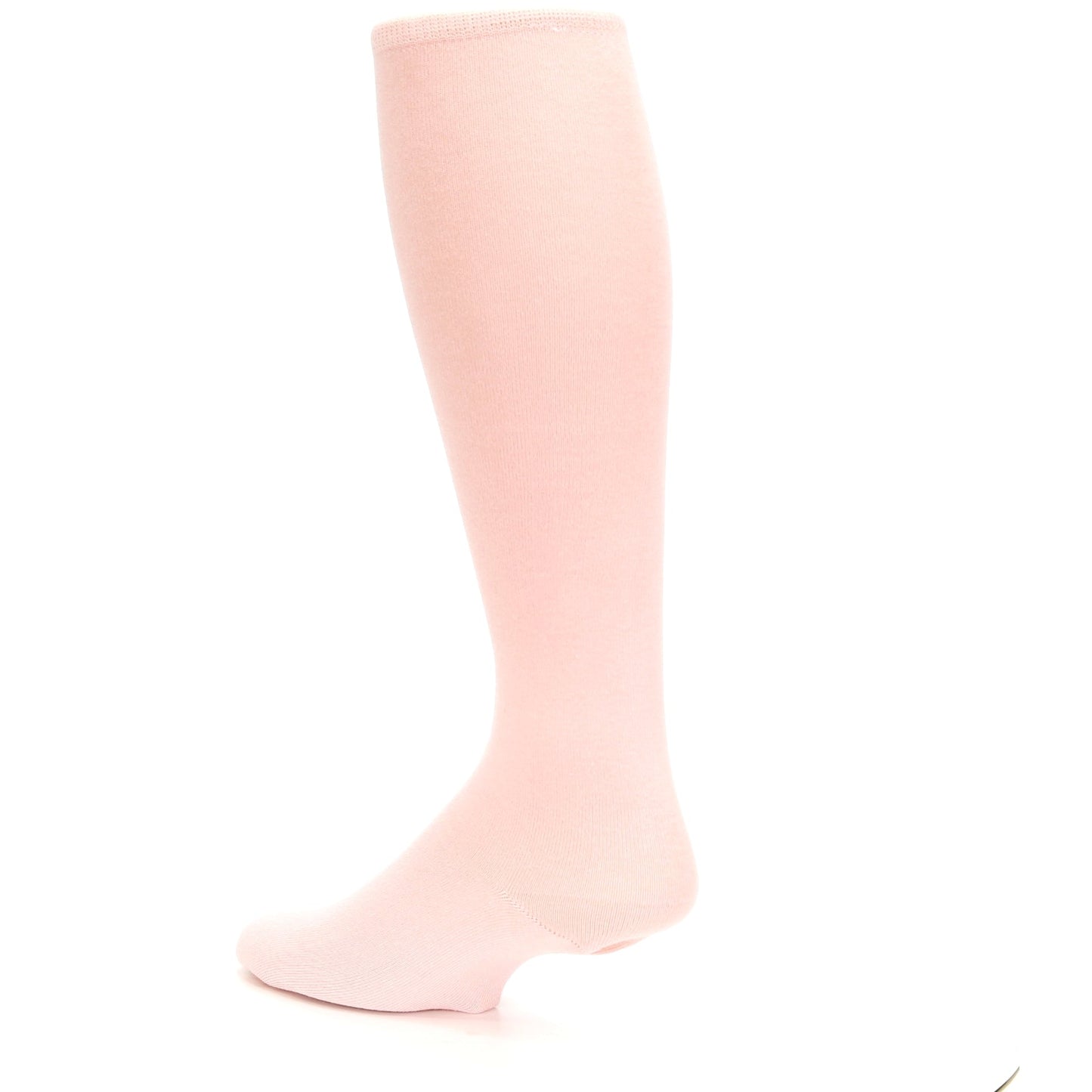 Blossom Pink Solid Color Socks - Men's Over-the-Calf Socks