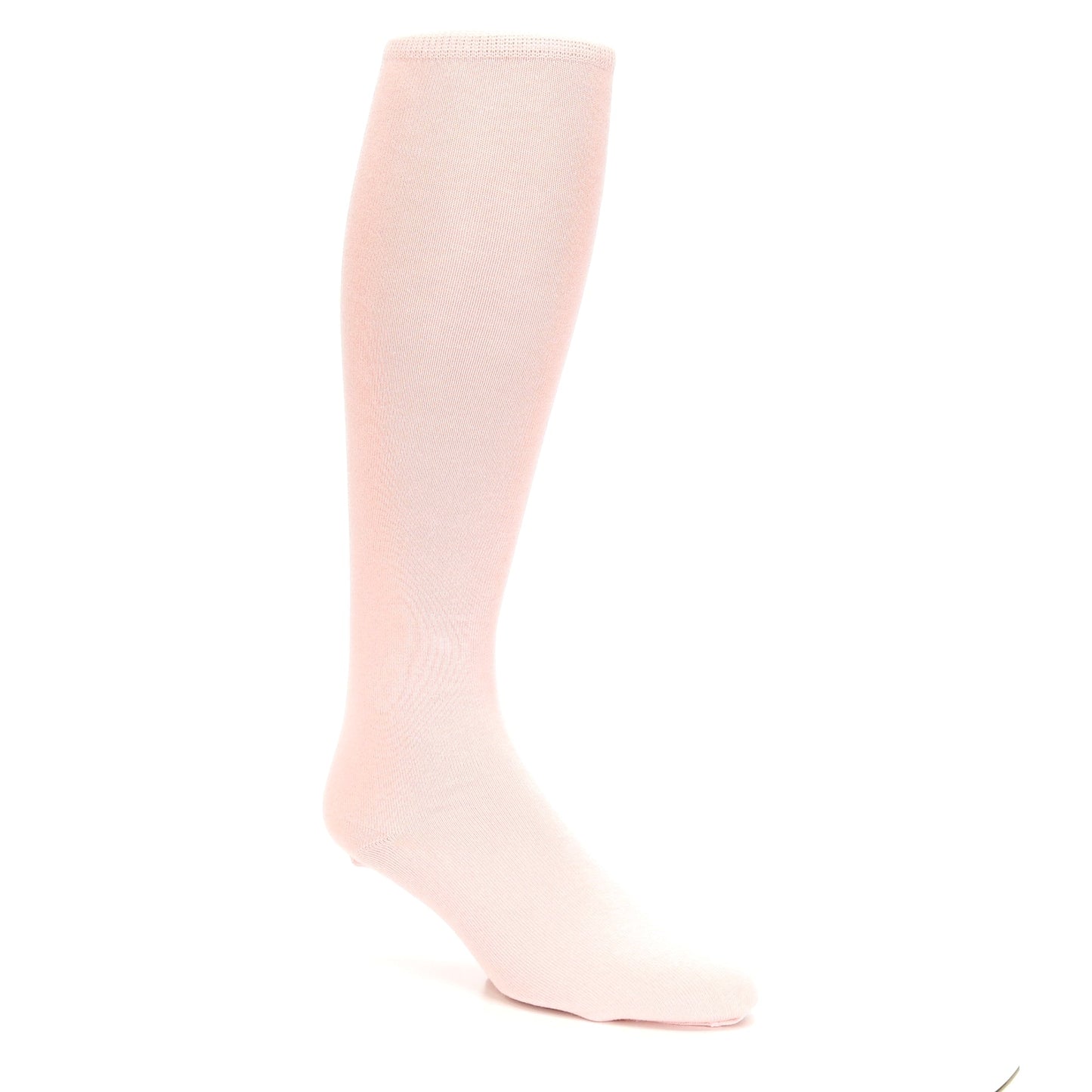 Blossom Pink Solid Color Socks - Men's Over-the-Calf Socks