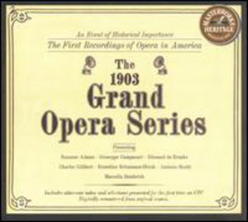 1903 Grand Opera Series / Various - 1903 Grand Opera Series / Various - Music CD