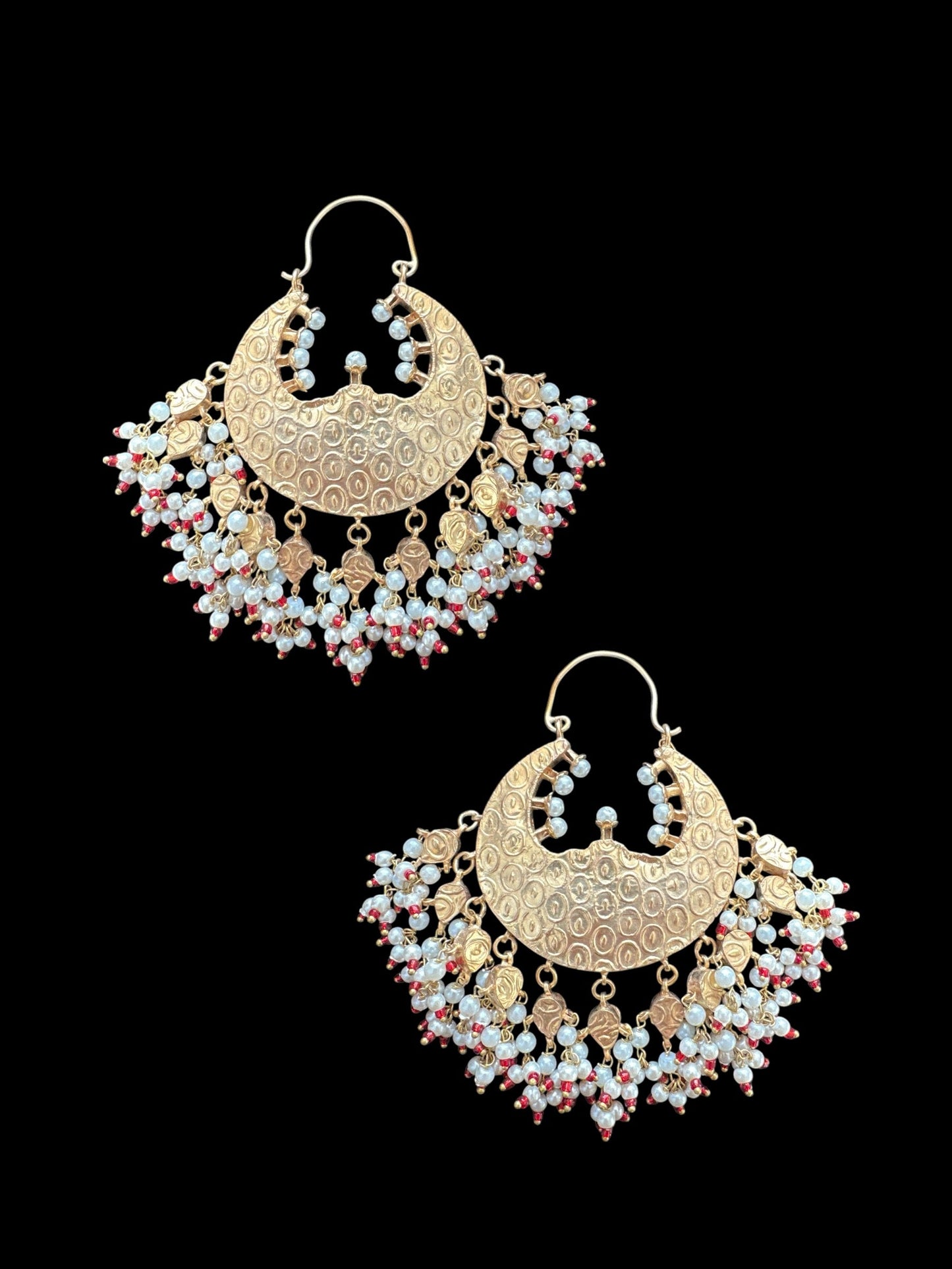 DER638 Turquoise Ruby chandbali earrings ( SHIPS IN 4 WEEKS )