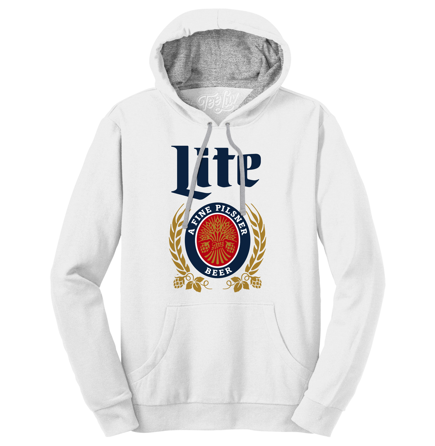 Miller Lite Logo Hooded Sweatshirt - Gray