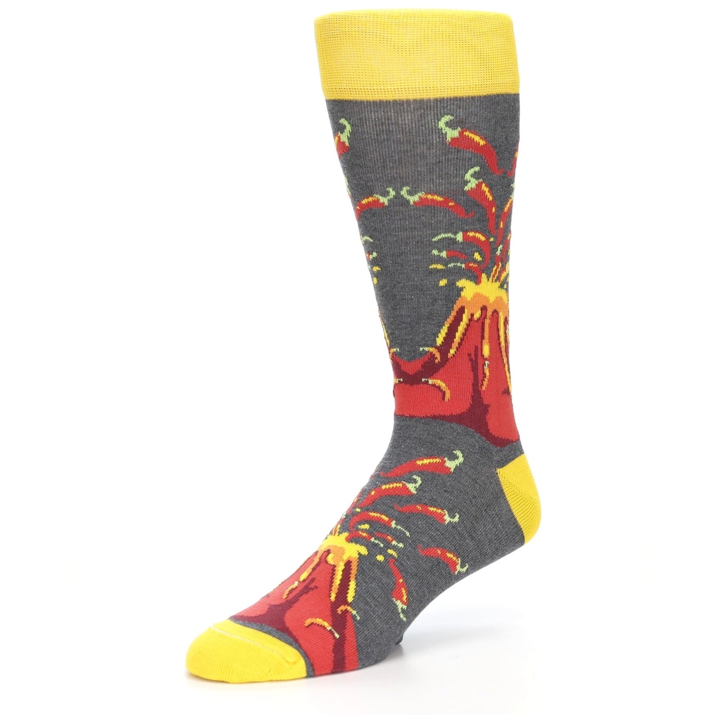 Volcano Spice Socks - Men's Novelty Dress Socks
