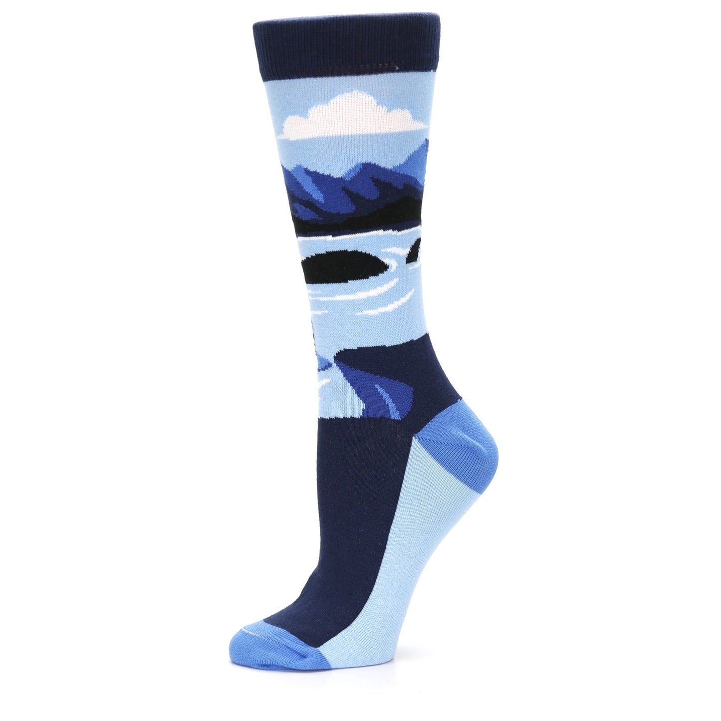 Nessy Loch Ness Monster - USA Made- Women's Dress Socks