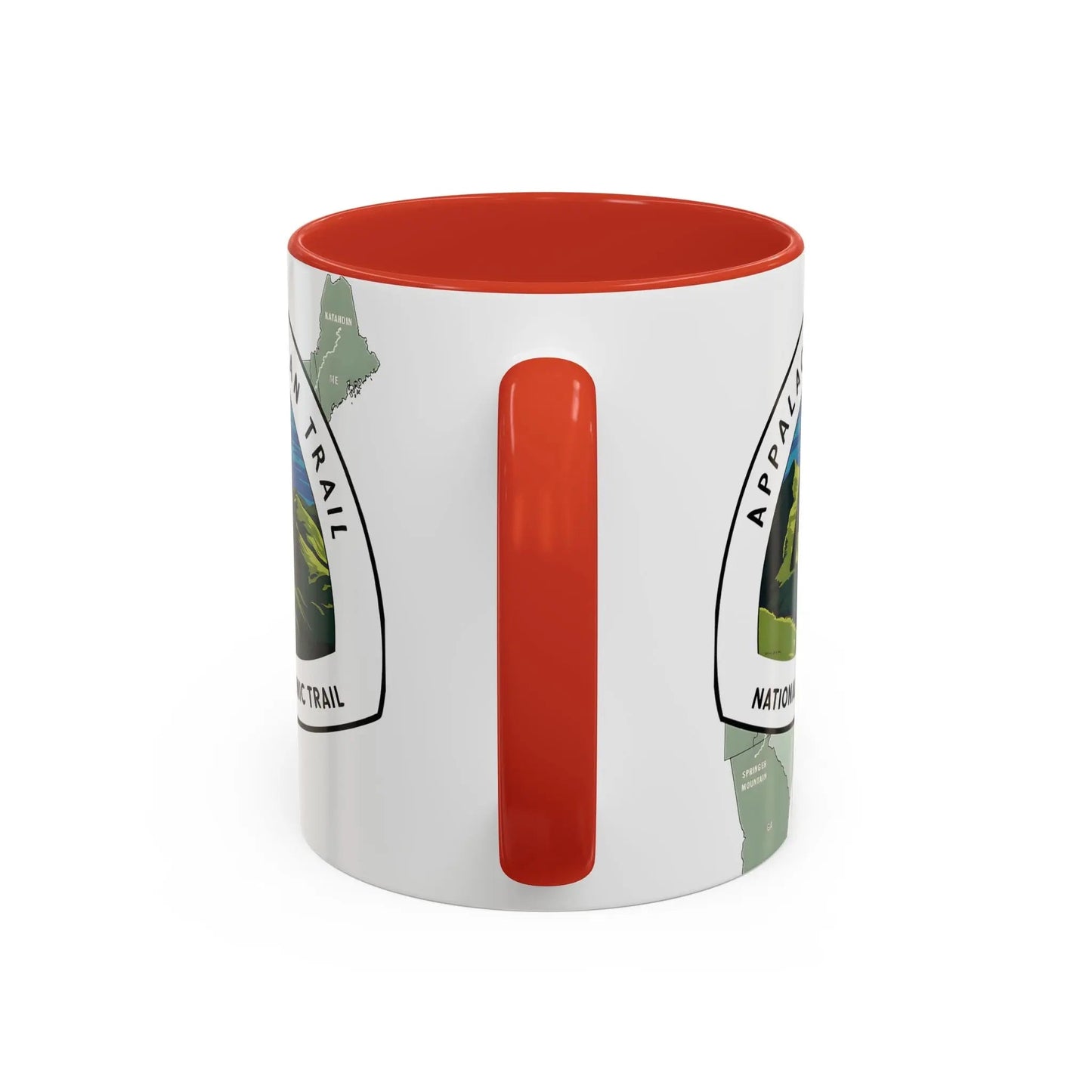 Appalachian National Scenic Trail Accent Coffee Mug 11oz 15oz Blue Black Pink Red