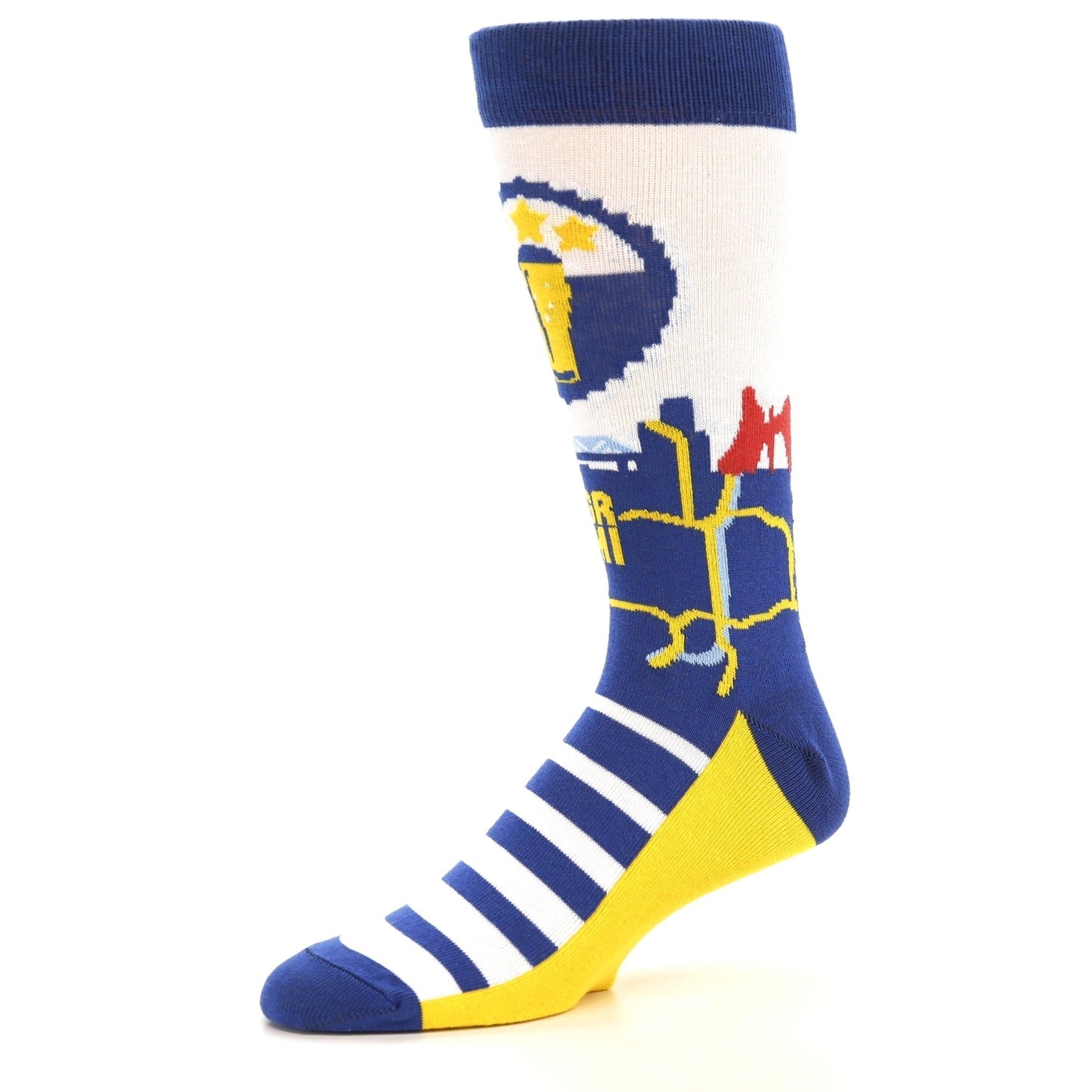 Beer City USA- USA Made- Men's Dress Socks