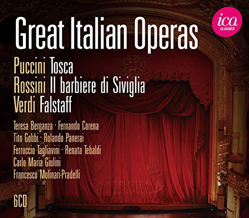 Puccini / Verdi / Rossini / Giulini / Tebaldi - Great Italian Operas - Music CD