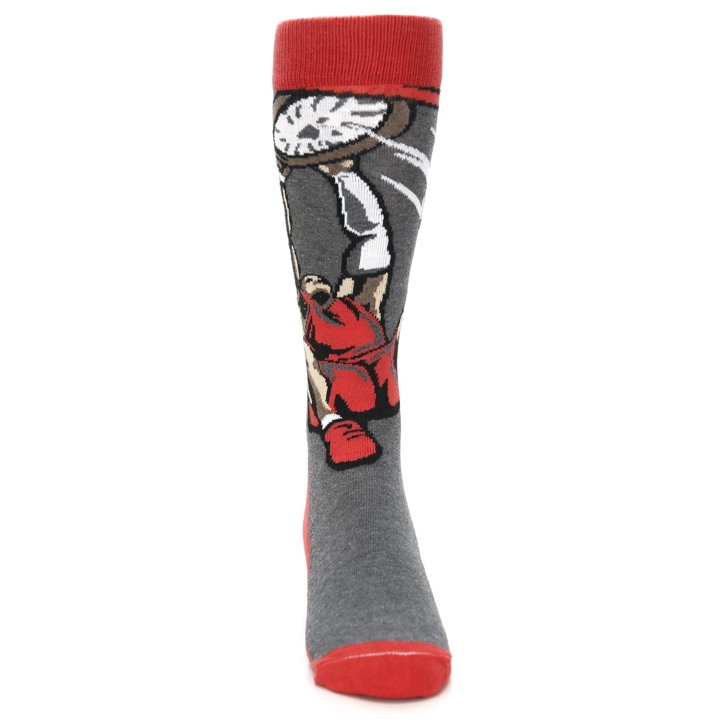 Basketball Player Dunk - USA Made Men's Dress Socks